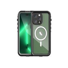 Evastore Apple iPhone 14 Pro 1-1 Su Geçirmez Siyah Kenarlı Kılıf
