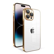 Evastore Apple iPhone 14 Pro Kamera Korumalı Renkli Çerçeveli Garaj Kapak Kılıf