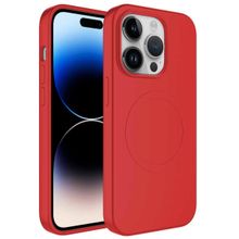 Evastore Apple iPhone 14 Pro Magsafe Wireless Şarj Özellikli Pastel Renk Silikon Plas Kapak Kılıf