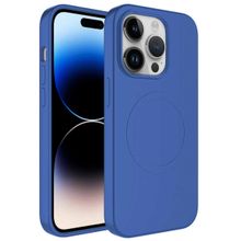 Evastore Apple iPhone 14 Pro Max Magsafe Wireless Şarj Özellikli Pastel Renk Silikon Plas Kapak Kılıf