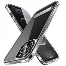 Evastore Apple iPhone 14 Pro Max Standlı Şeffaf Silikon L-Stand Kapak Kılıf