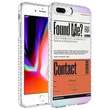 Evastore Apple iPhone 8 Plus Airbag Kenarlı Renkli Desenli Silikon Elegans Kapak Kılıf