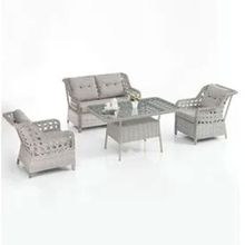 Evdemo Eren Rattan 2+1+1 Gri Bahçe Balkon Takımı