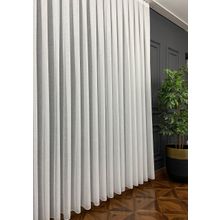 Evdepo Home Ekru Seyrek Pileli Keten 100x250 cm Tül Perde