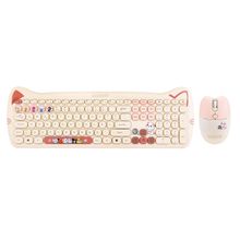 Everest Catty KM-6283 Sarı Kablosuz Klavye Mouse Seti