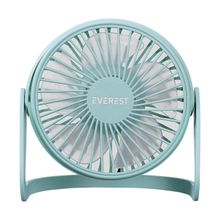 Everest EFN-505 145x141x105 mm Masaüstü Turkuaz Usb Fan