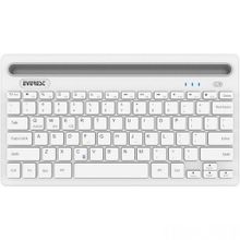 Everest KB-BT82 Beyaz-Gümüş Bluetooth Ultra İnce+Şarjlı Q Mac-Win-Android-iOS Uyumlu Kablosuz Klavye