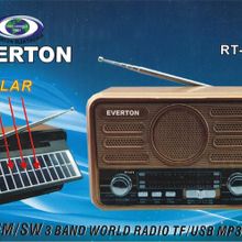 Everton RT-675 Bluetooth Fm-Usb-Tf-Aux Şarjlı Solar Nostaljik Radyo