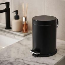 Evidea Bath Siyah 5 lt Pedallı Çöp Kovası