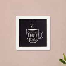 Evidea Deco Coffee Siyah 20x20 cm Duvar Panosu