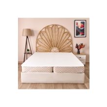 Evidea Soft 160x200 cm Beyaz Minik Kapitoneli Çift Kişilik Sıvı Geçirmez Lastikli Alez