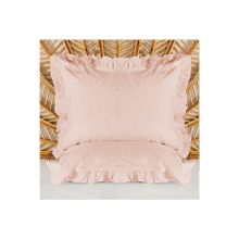 Evidea Soft Basic Fırfırlı Gül Kurusu 50x70 cm 2'li Yastık Kılıfı