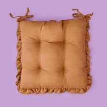 Evidea Soft Nora 40x40 cm Açık Kahverengi Sandalye Minderi