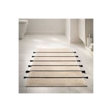 Evidea Soft Rigel Ekru Siyah 60x100 cm Banyo Paspası