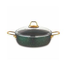 EvimSaray S-8128 Zümrüt 28cm Basık Tencere