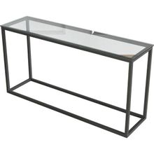 Evka Potrica Metal Siyah Ayak Şeffaf Cam Tabla Dresuar