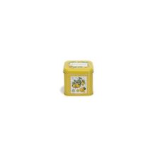 Evle EF014-Q5 Sn_citrus Limon Desenli Kare Metal Saklama Kabı