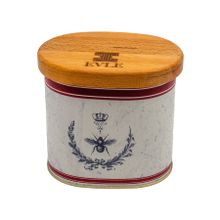 Evle ER213-5O Country Housefly Desenli Oval Metal Saklama Kabı