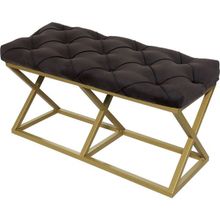 Evodeko Gold Siyah Bench Puf