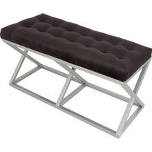 Evodeko Gri Siyah Bench Puf