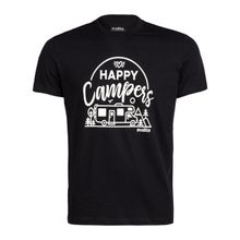 Evolite Happy Campers Siyah Erkek T-Shirt
