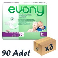 Evony 6 Damla Bel Bantlı Xlarge 3x90 Adet Yetişkin Hasta Bezi