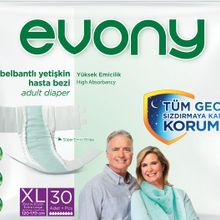 Evony Belbantlı Extra Büyük XL 60 Adet Yetişkin Hasta Bezi