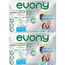 Evony Premium M 60 Adet Belbantlı Hasta Bezi