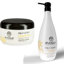 Evoque Milk Therapy 1000 ml Saç Kremi + Mılk Therapy Hair 500 gr Mily Therapy Saç Maskesi