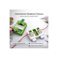 EVORADECO Lehimleme Yardımcı Tutucu | 0–15 mm Ayarlanabilir Kablo Sabitleme Aparatı | PCB & Kablo Tutucu
