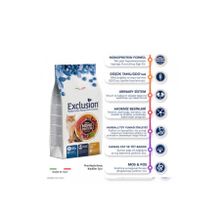 Exclusion 12 kg Monoprotein Düşük Tahıllı Biftek Etli ve Narlı Kısır Kedi Maması