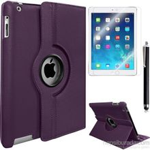 Exclusive Phone Case iPad Air 360 Standlı Mor+Film+Kalem Kılıf
