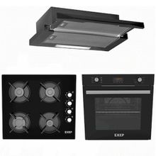Exep Start EF-260 - EO-320 - E5E Siyah 3'lü Ankastre Set