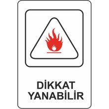 Extra Fix 16x24 cm Pvc Dikkat Yanabilir Uyarı Lehvası