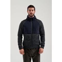 Exuma 2311136-Siyah Polar Erkek Sweatshirt