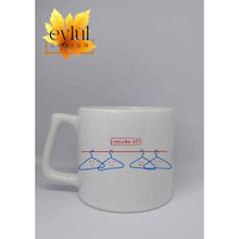 Eylül Design Hanging Out Yazılı Esprili Özel Tasarım Baskılı Lüks Seramik Kupa Bardak