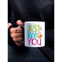Eylül Design Just Bee You Yazılı Eğlenceli Özel Baskılı Kupa Bardak