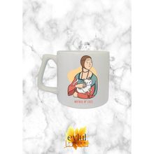 Eylül Design Sanat ve Kediler Mother Of Cats Özel Tasarım Baskılı Seramik Kupa Bardak