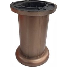 EYM Safir Plastik 10 cm Üstten Ayarlı Kahverengi Ayak Mobilya Koltuk Ayağı