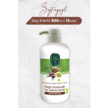 Eyüp Sabri Tuncer 12x600 ml Doğal Zeytinyağlı Saç Kremi