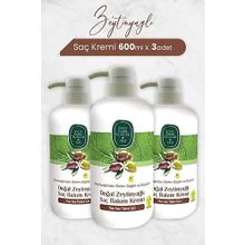 Eyüp Sabri Tuncer 3x600 ml Doğal Zeytinyağlı Saç Kremi