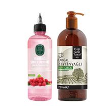 Eyüp Sabri Tuncer 500 ml Frambuazlı Sirke Saç Toniği + 750 ml Zeytinyağlı Sıvı Sabun