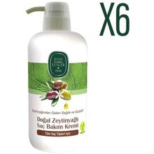 Eyüp Sabri Tuncer 6x600 ml Doğal Zeytinyağlı Saç Kremi