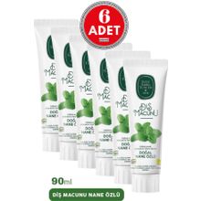 Eyüp Sabri Tuncer 6x90 ml Doğal Nane Özlü Diş Macunu