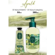 Eyüp Sabri Tuncer Ayvalık Zeytin Vücut Losyonu 280 ml ve 50 ml El Vücut Kremi