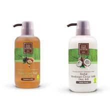 Eyüp Sabri Tuncer Doğal Hindistan Cevizi Sütlü 600 ml Duş Jeli + Doğal Argan Yağlı 600 ml Duş Jeli