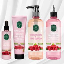 Eyüp Sabri Tuncer Frambuazlı 210 ml Saç Bakım Spreyi + 500 ml Şampuan + 500 ml Saç Toniği