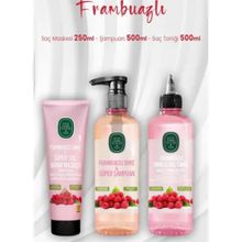 Eyüp Sabri Tuncer Frambuazlı 250 ml Saç Bakım Maskesi + 500 ml Şampuan + 500 ml Tonik
