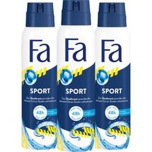 Fa Sport 150 ml x 3 Adet Men Deodorant