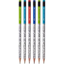 Faber Castell 119603 Calıgraphy Desenli Silgili Kurşun Kalem